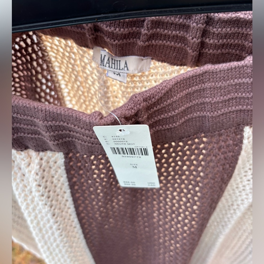 Anthropologie Mahlia Crochet Striped Knit Two-Piece Matching Set - Picture 13 of 13